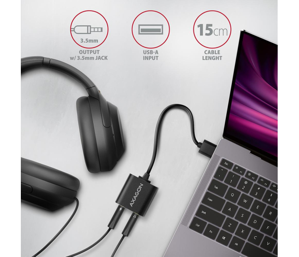 Axagon ADA-12 48kHz/1 Zewnętrzna (USB) - 722383 - zdjęcie 6